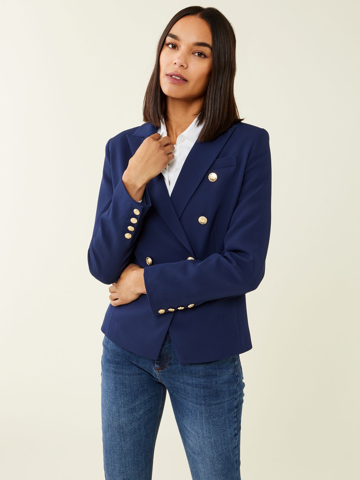 Finery Lydia Double Breasted Blazer