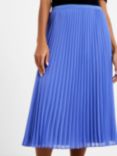 French Connection Pleated Solid Midi Skirt