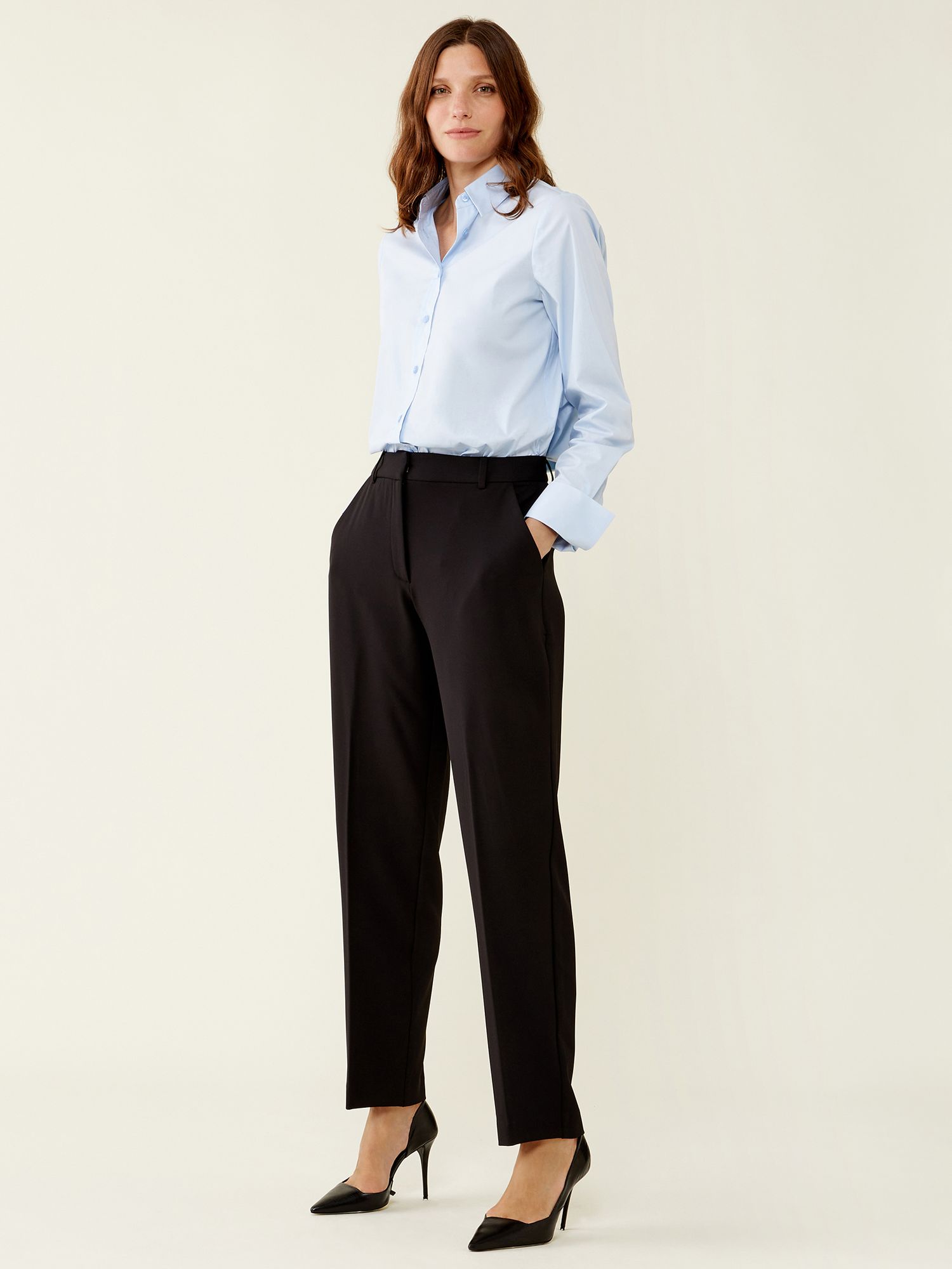 High Waisted Wide Leg Trousers, Finery London