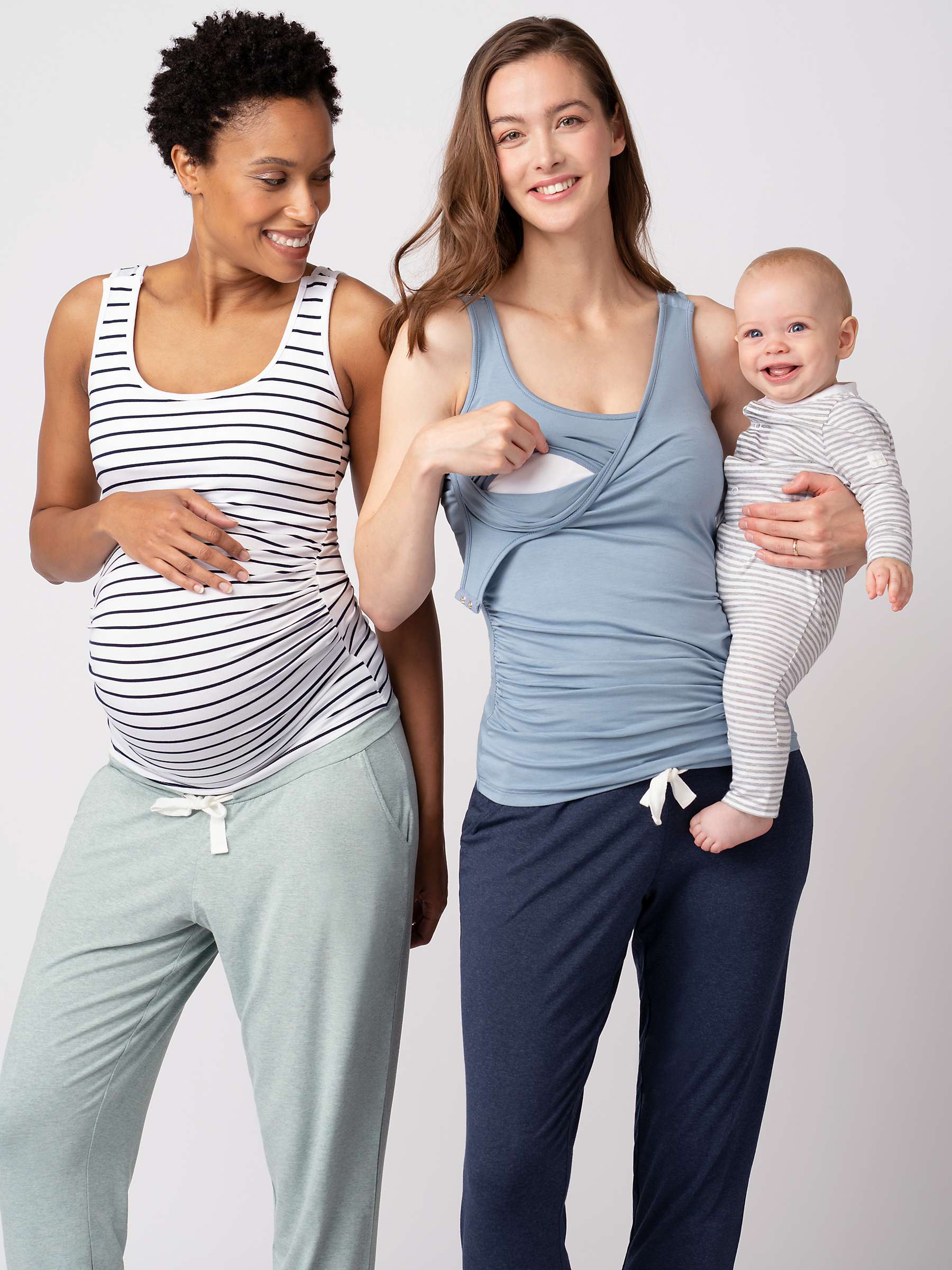Buy Seraphine Aniza Plain Maternity & Nursing Vest Top, Pack of 2 Online at johnlewis.com