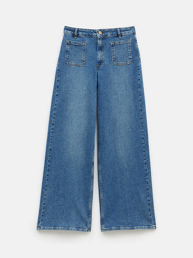 HUSH Rowan Flared Jeans, Mid Authentic Wash