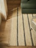 John Lewis Jute Stripe Rug, Neutral, L180 x W120 cm