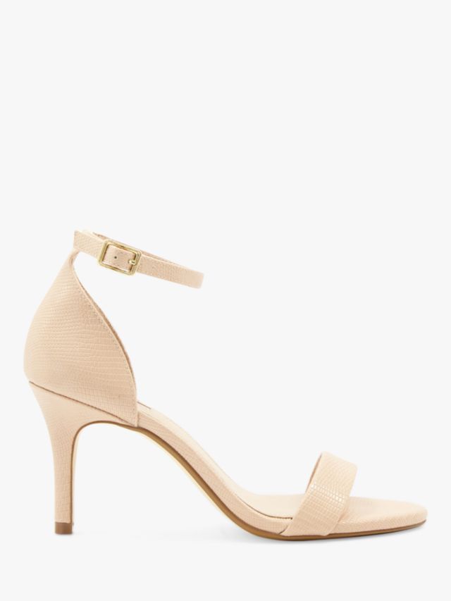 Dune Morra Two Part High Heel Sandals, Blush, 3