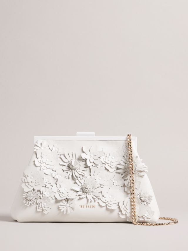 White flower store purse