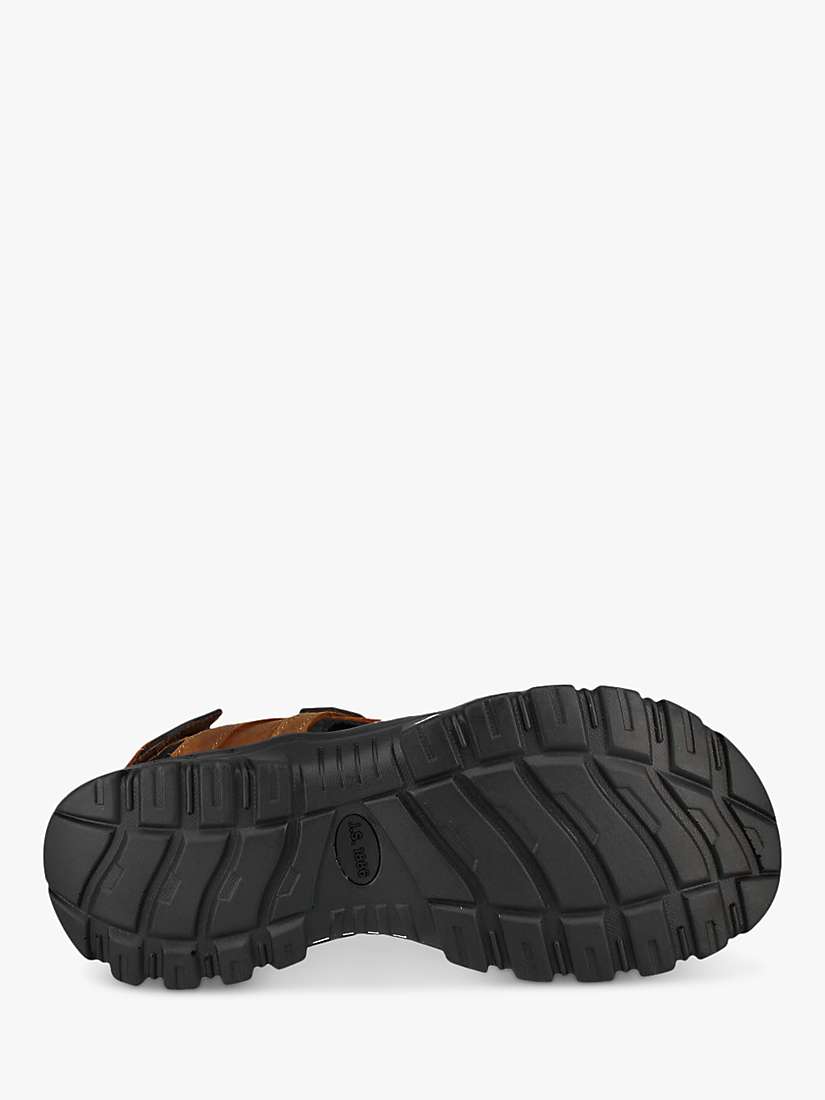 Buy Josef Seibel Bart 04 Leather Strappy Footbed Sandals, Camel Online at johnlewis.com
