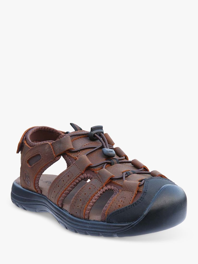 Josef Seibel Bart 02 Leather Fisherman Style Leather Sandals, Brown at ...