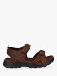 Josef Seibel Bart 03 Leather Strappy Footbed Sandals, Camel