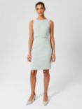 Hobbs Darcie Shift Dress, Sage Green