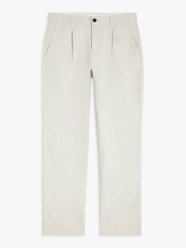John Lewis Relaxed Fit Cotton Chinos, Ecru