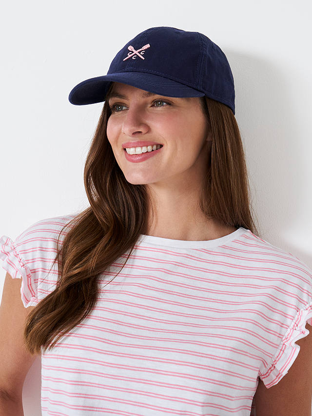 Crew Clothing Baseball Cap, Navy Blue