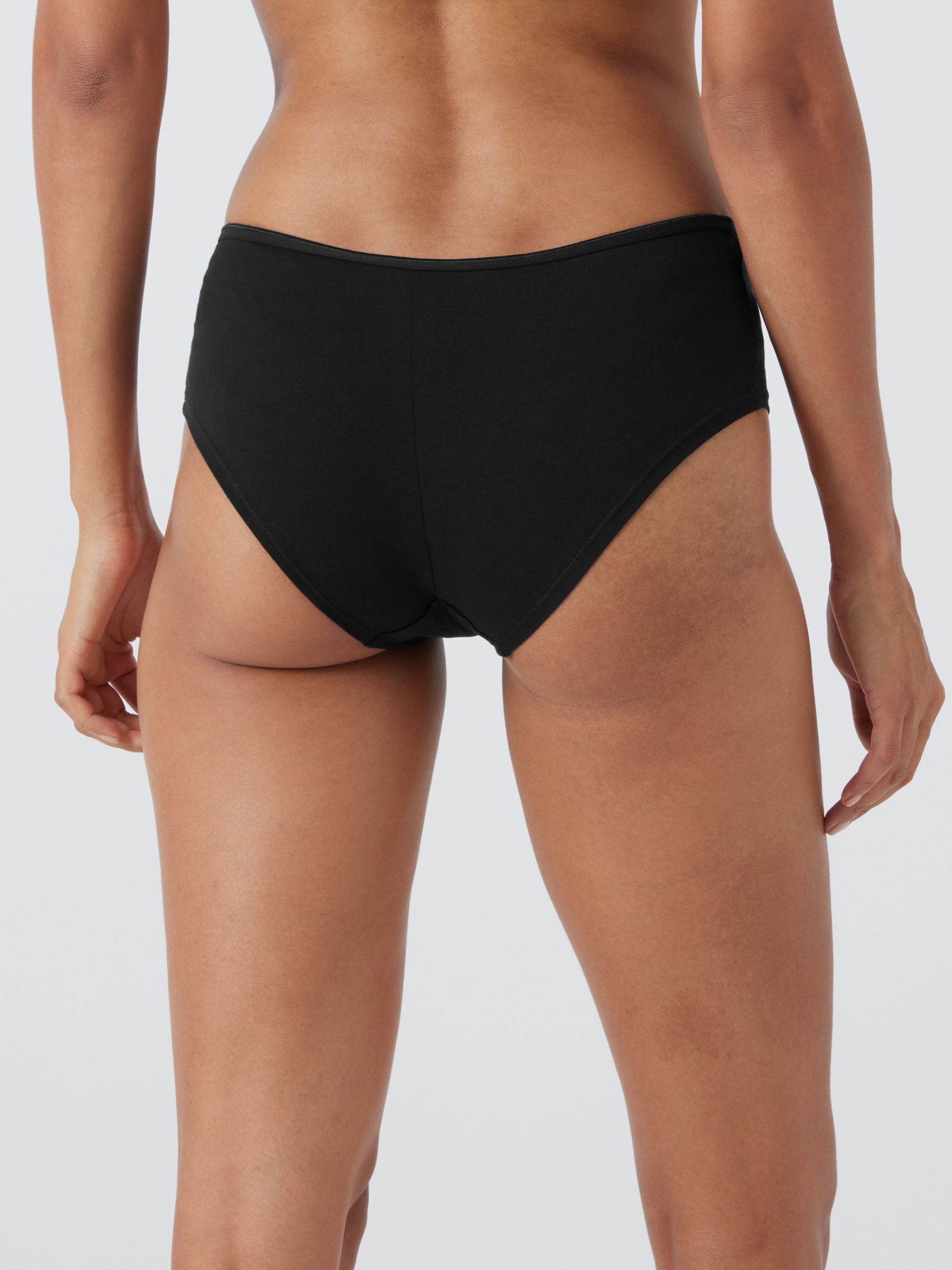 Buy John Lewis Cotton Blend Short Knickers, Pack of 5, White/Almond/Black Online at johnlewis.com