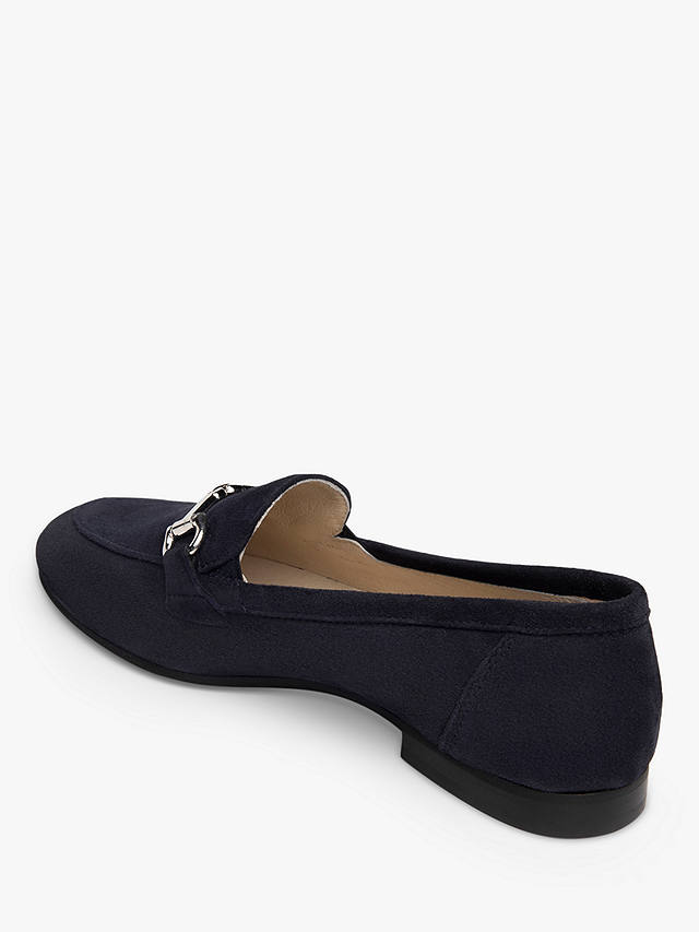 NeroGiardini Leather Snaffle Loafers, Blue