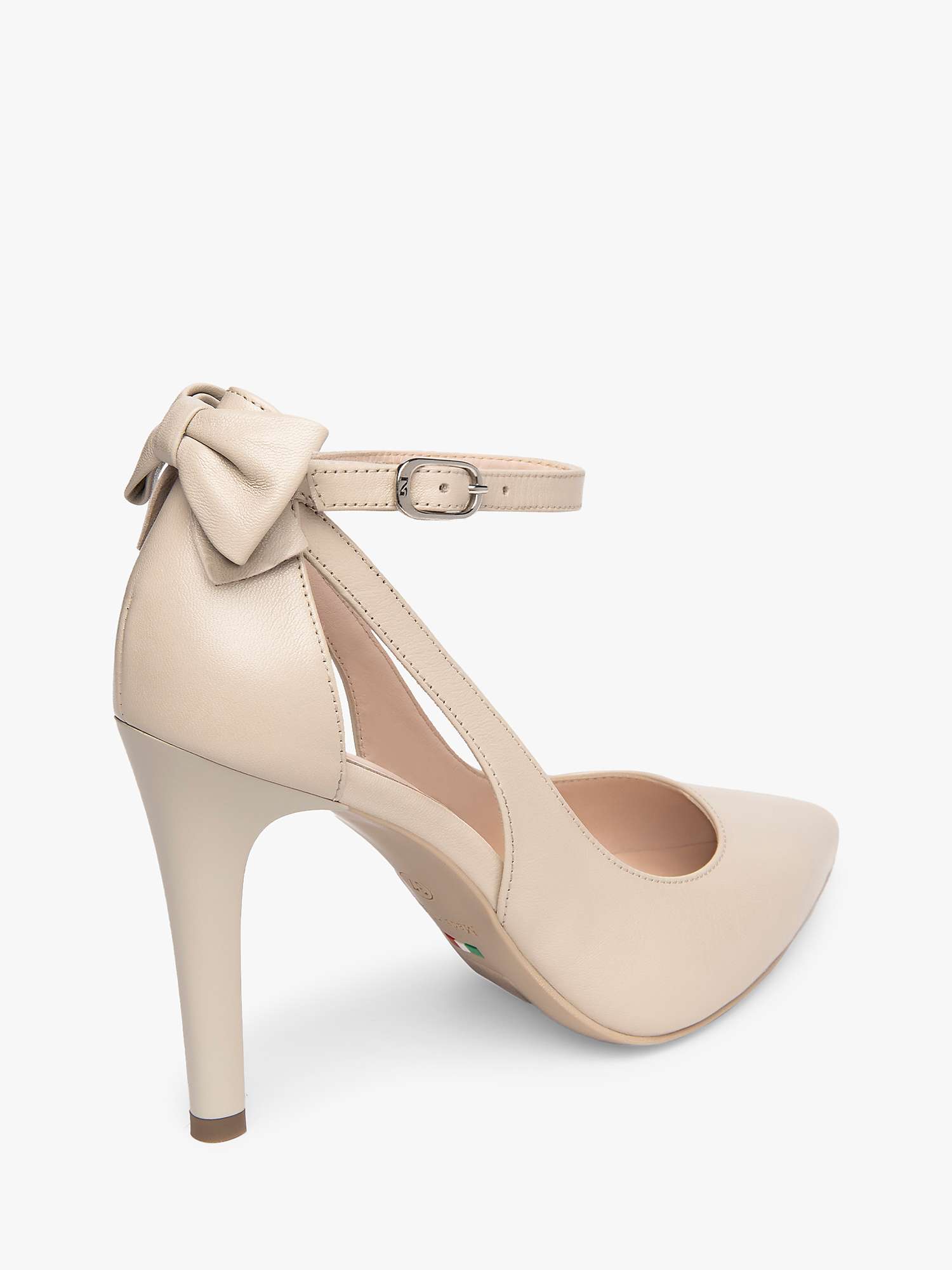 Buy NeroGiardini Leather Bow Court Shoes Online at johnlewis.com