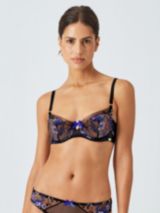 AND/OR Kiki Floral Non Padded Underwired Bra in Blue/Multi