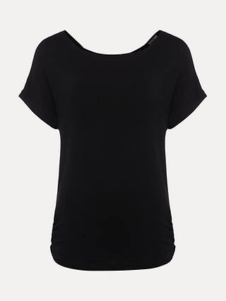 Phase Eight Neena Cowl Twist T-Shirt, Black