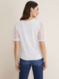 Phase Eight Hally Burnout Top, White