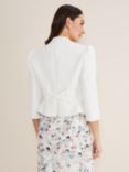 Phase Eight Isabella Bow Detail Jacket, Ivory