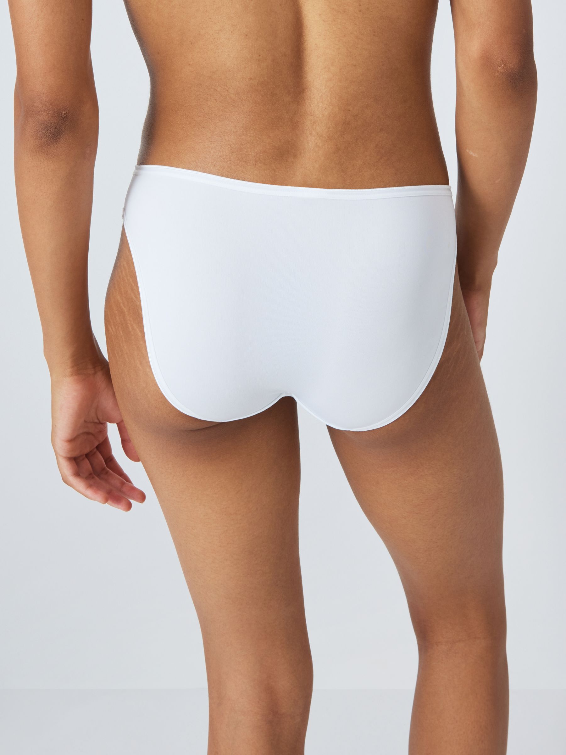 Buy John Lewis Microfibre Bikini Knickers, White Online at johnlewis.com