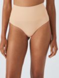 John Lewis Power Seam Free Firm Control High Waist Thong, Almond