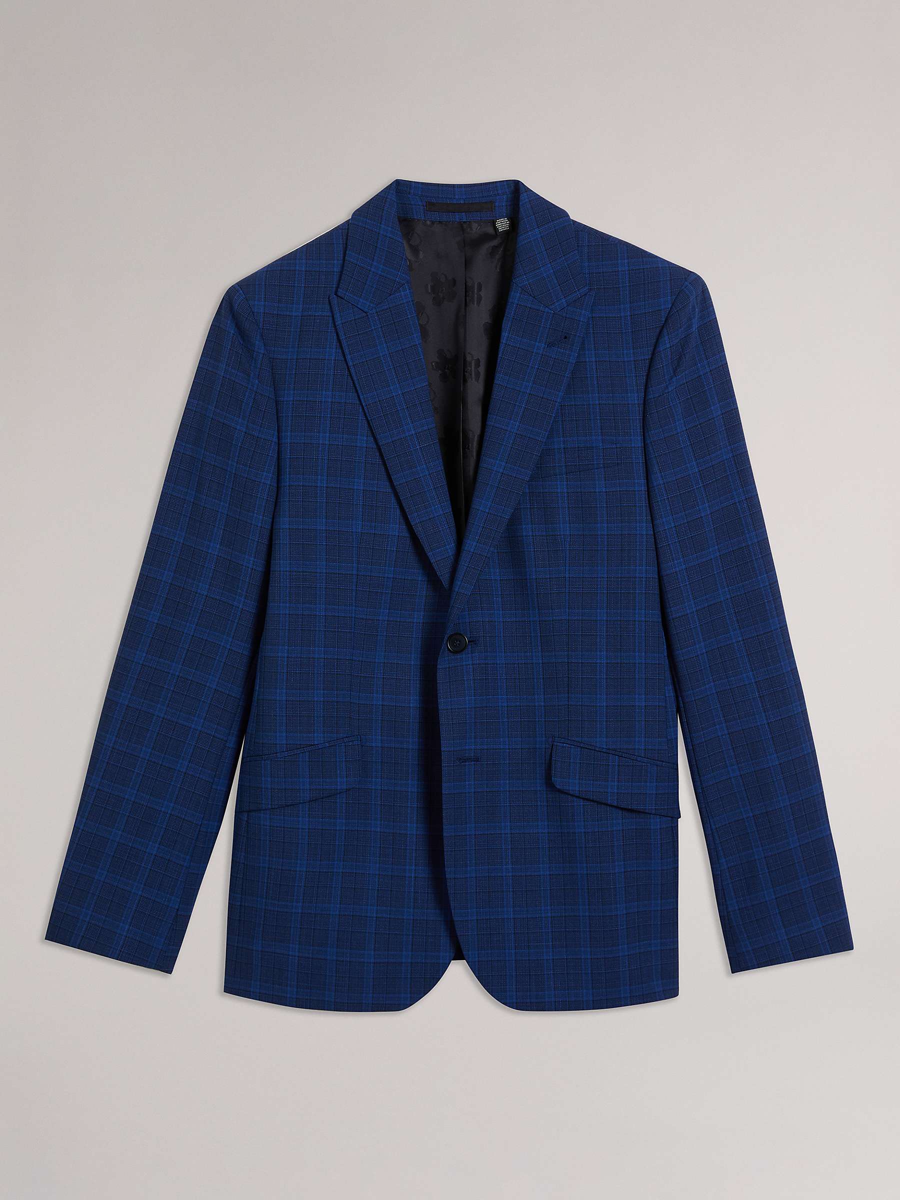 Buy Ted Baker Apolloj Slim Fit Wool Silk Check Suit Jacket Online at johnlewis.com