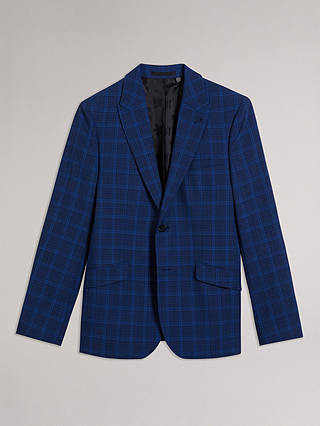 Ted Baker Apolloj Slim Fit Wool Silk Check Suit Jacket