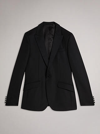 Ted Baker Logan Slim Fit Silk Blend Tuxedo Jacket, Black