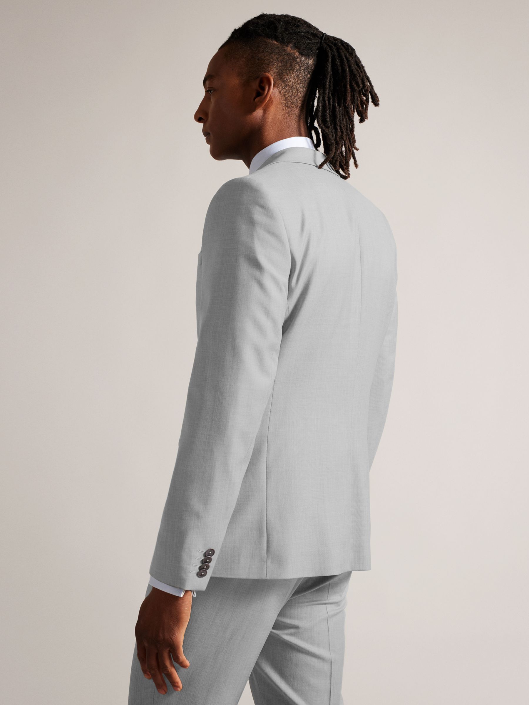 Buy Ted Baker Byron Slim Fit Wool Suit Jacket, Light Grey Online at johnlewis.com