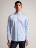 Ted Baker Long Sleeve Smart Shirt, Light Blue