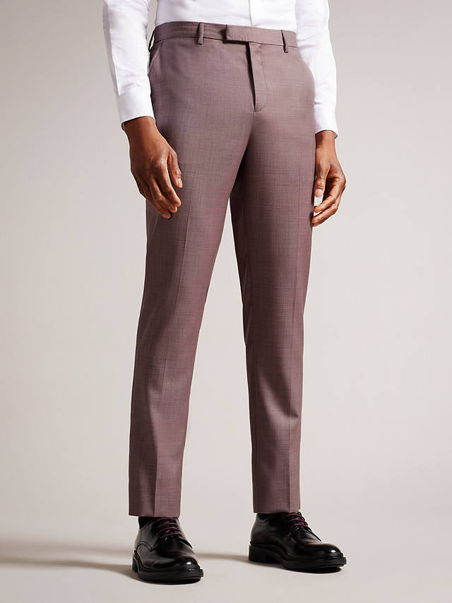 Ted Baker Bryon Slim Fit Trousers, Pink