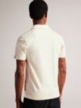 Ted Baker Short Sleeve Slim Soft Touch Polo Top, White, White