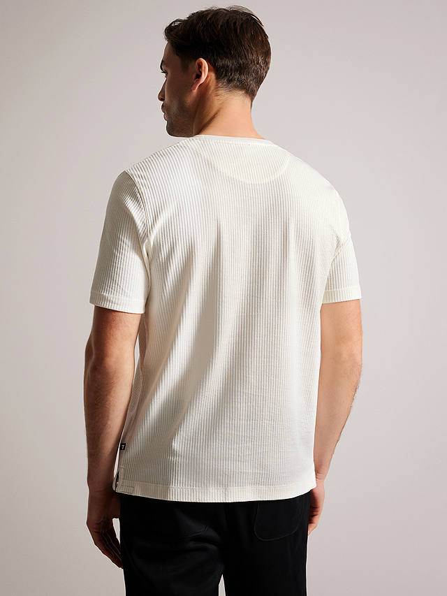 Ted Baker Rakes Textured T-Shirt, White