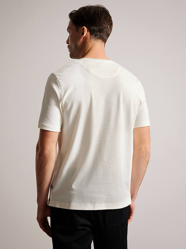 Ted Baker Rakes Textured T-Shirt, White