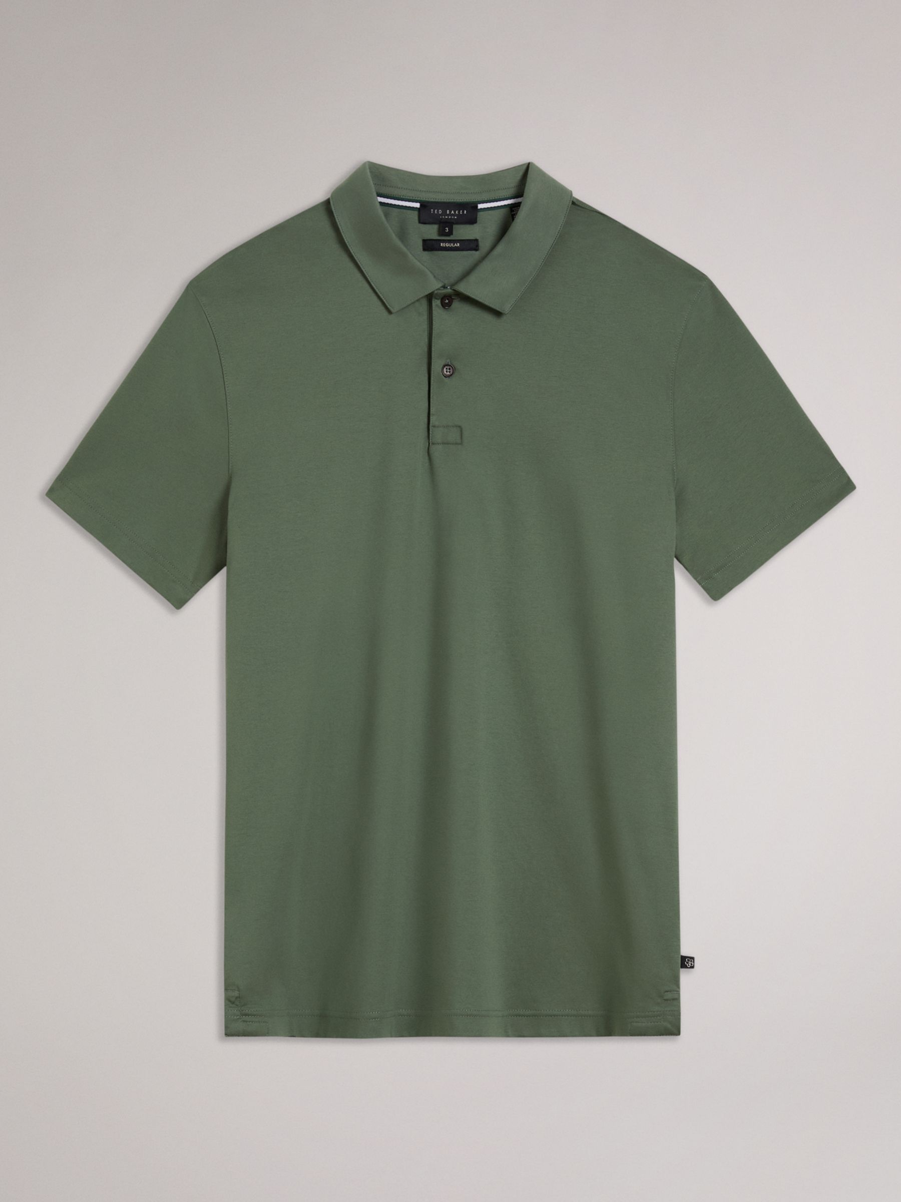 Ted Baker Zeiter Slim Fit Polo Shirt, Khaki, XS
