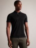 Ted Baker Zeiter Jersey Polo Short Sleeve Shirt, Black