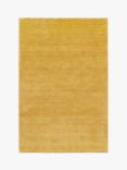 John Lewis Plain New Zealand Wool Rug, L240 x W170 cm, Mustard