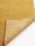 John Lewis Plain New Zealand Wool Rug, L180 x W120 cm, Mustard