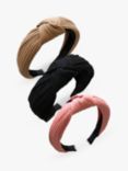 HotSquash Textured Headbands, Pack of 3, One Size