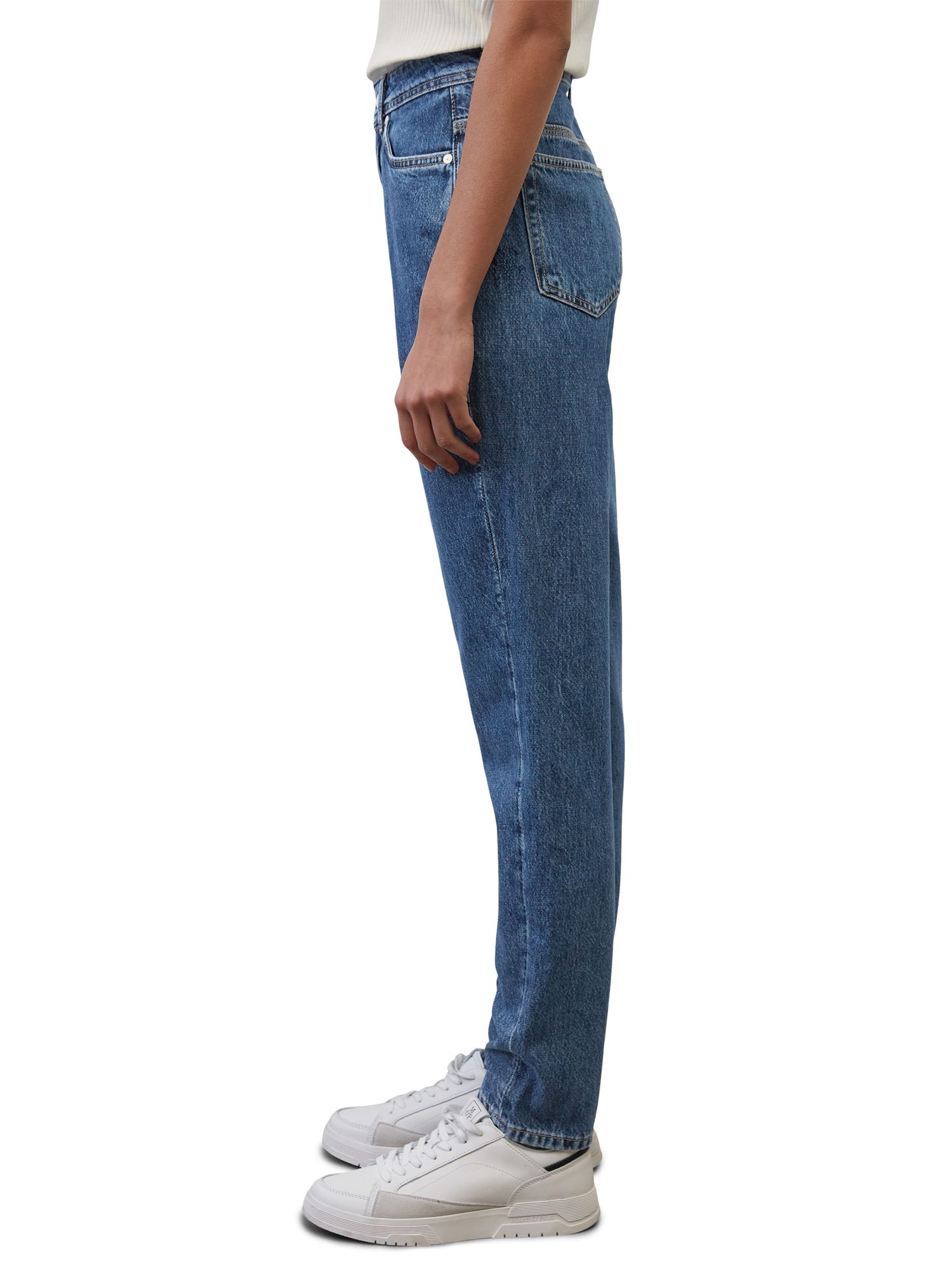 Marc O'Polo Denim Maja High Rise Jeans, Mid Blue, 29R