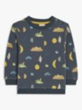 John Lewis Baby Monster Print Sweatshirt, Multi