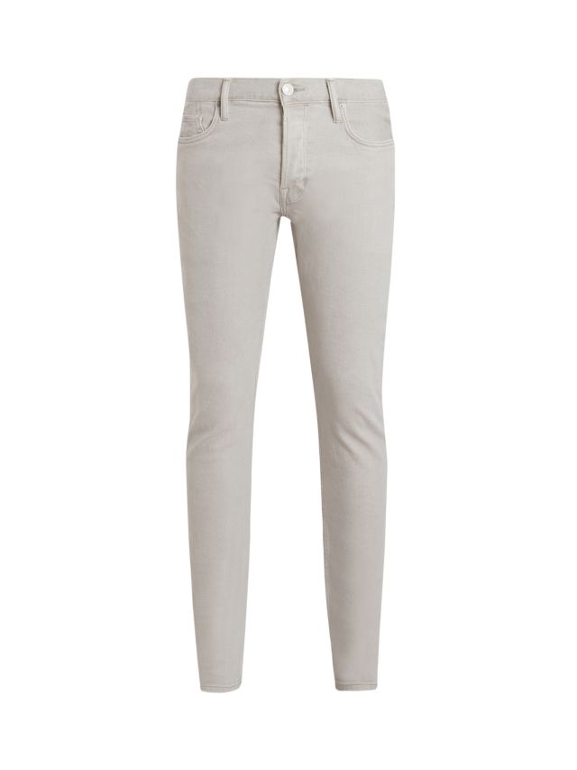 AllSaints Rex Overdye Slim Fit Jeans, Cool Grey, W28/L30