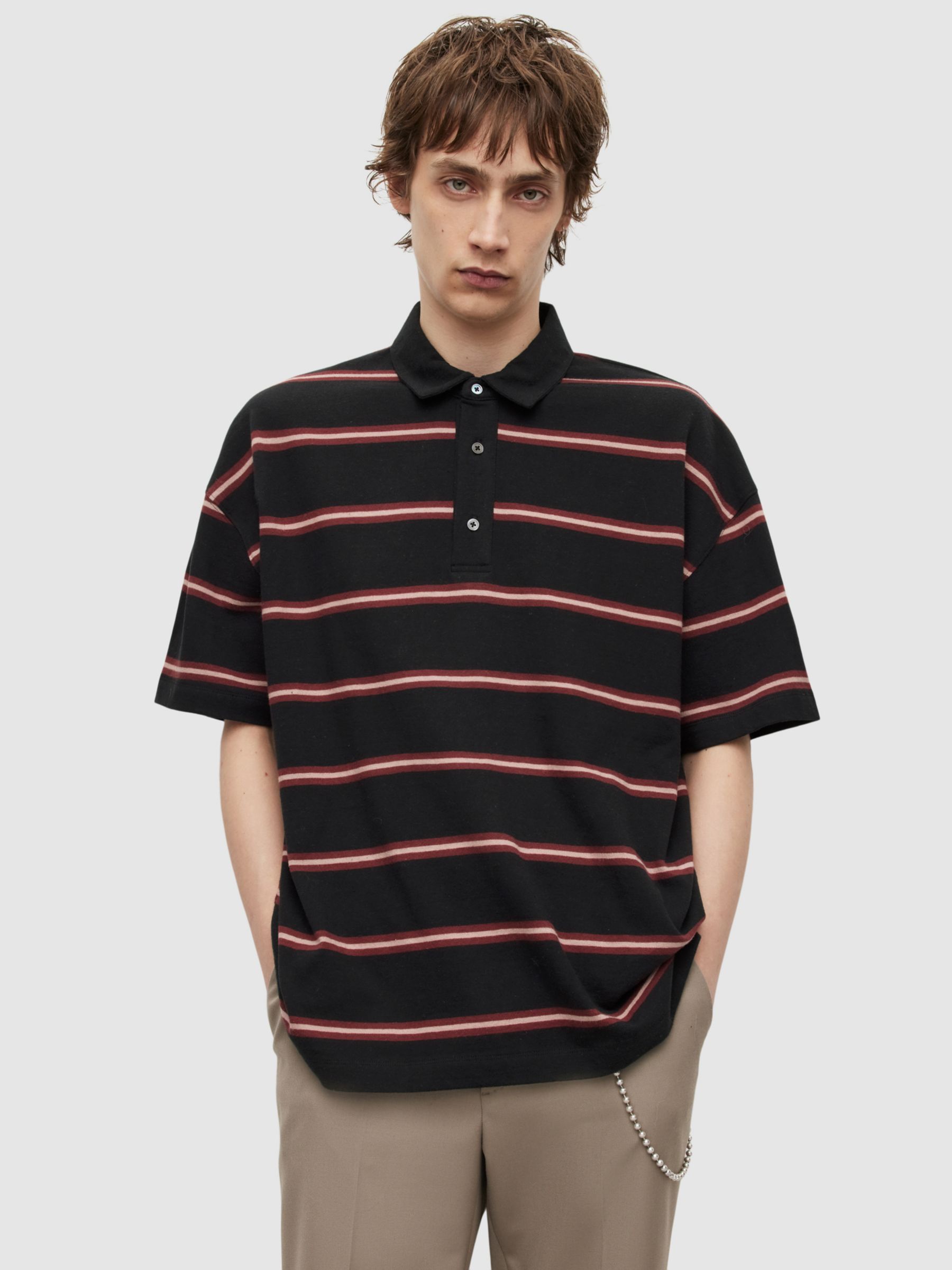 Men's Polo Shirt - Red - L