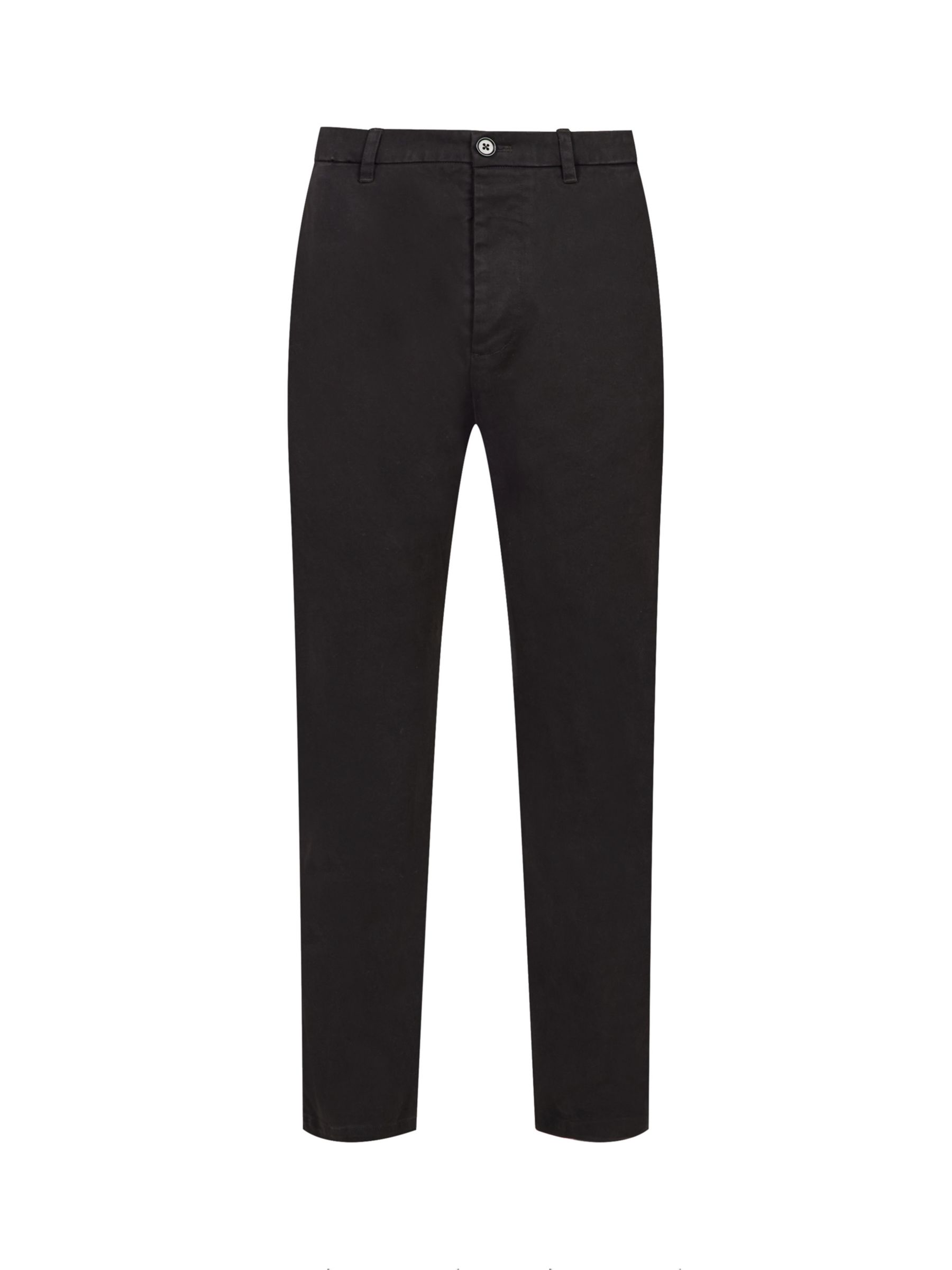 AllSaints Walde Skinny Fit Chinos, Koto Black at John Lewis & Partners