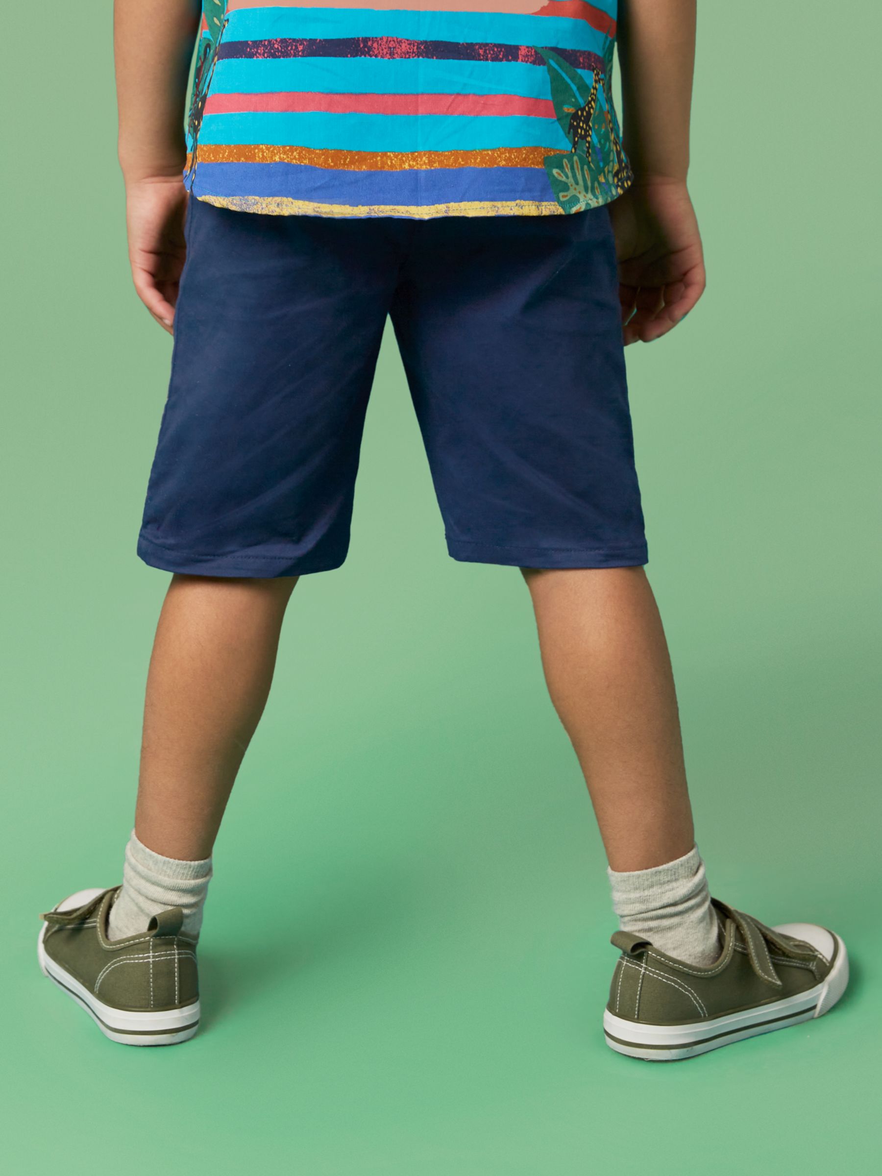 White Stuff Kids' Cole Chino Shorts, Dark Navy, 3-4 years