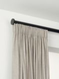 John Lewis Select Gliding Curtain Pole with Disc Finial, Wall Fix, Dia.30mm