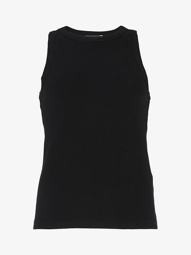 Mint Velvet Round Neck Vest Top, Black