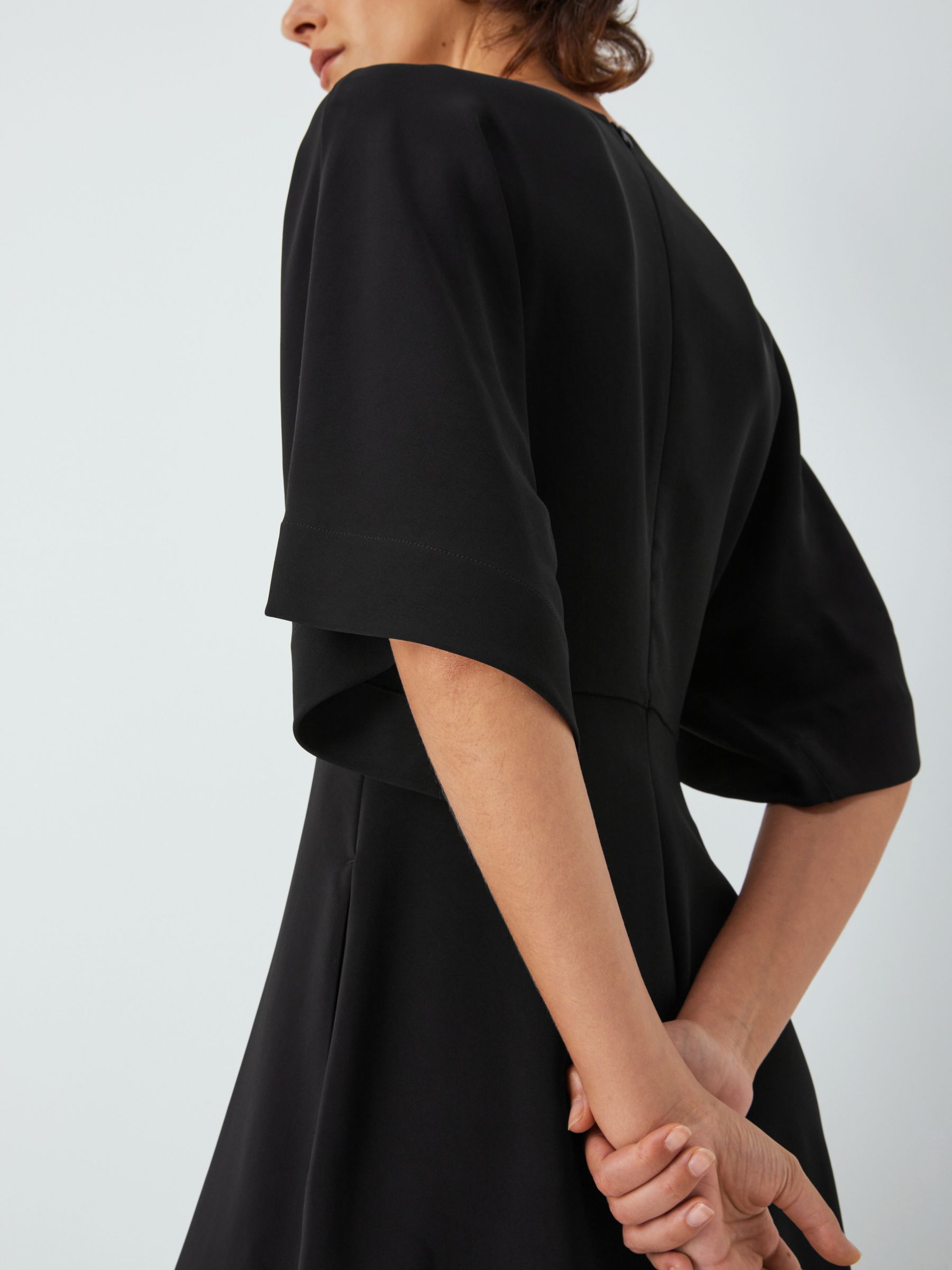Buy John Lewis V-Neck Dress, Black Online at johnlewis.com