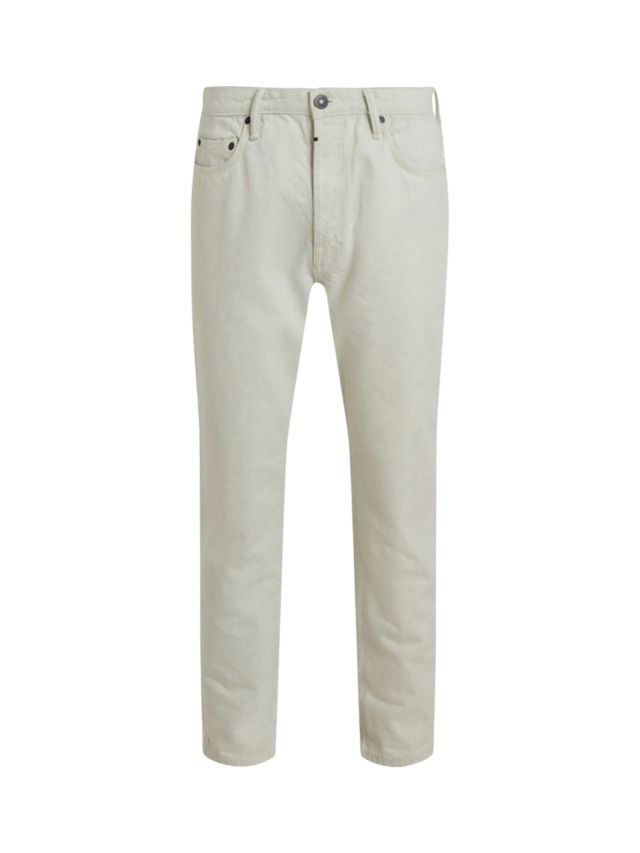 AllSaints Jack Cropped Straight Jeans, Natural, 28R