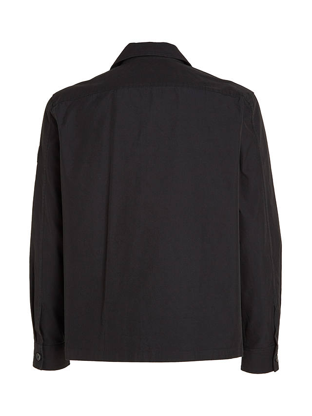Calvin Klein Utility Overshirt, CK Black at John Lewis & Partners