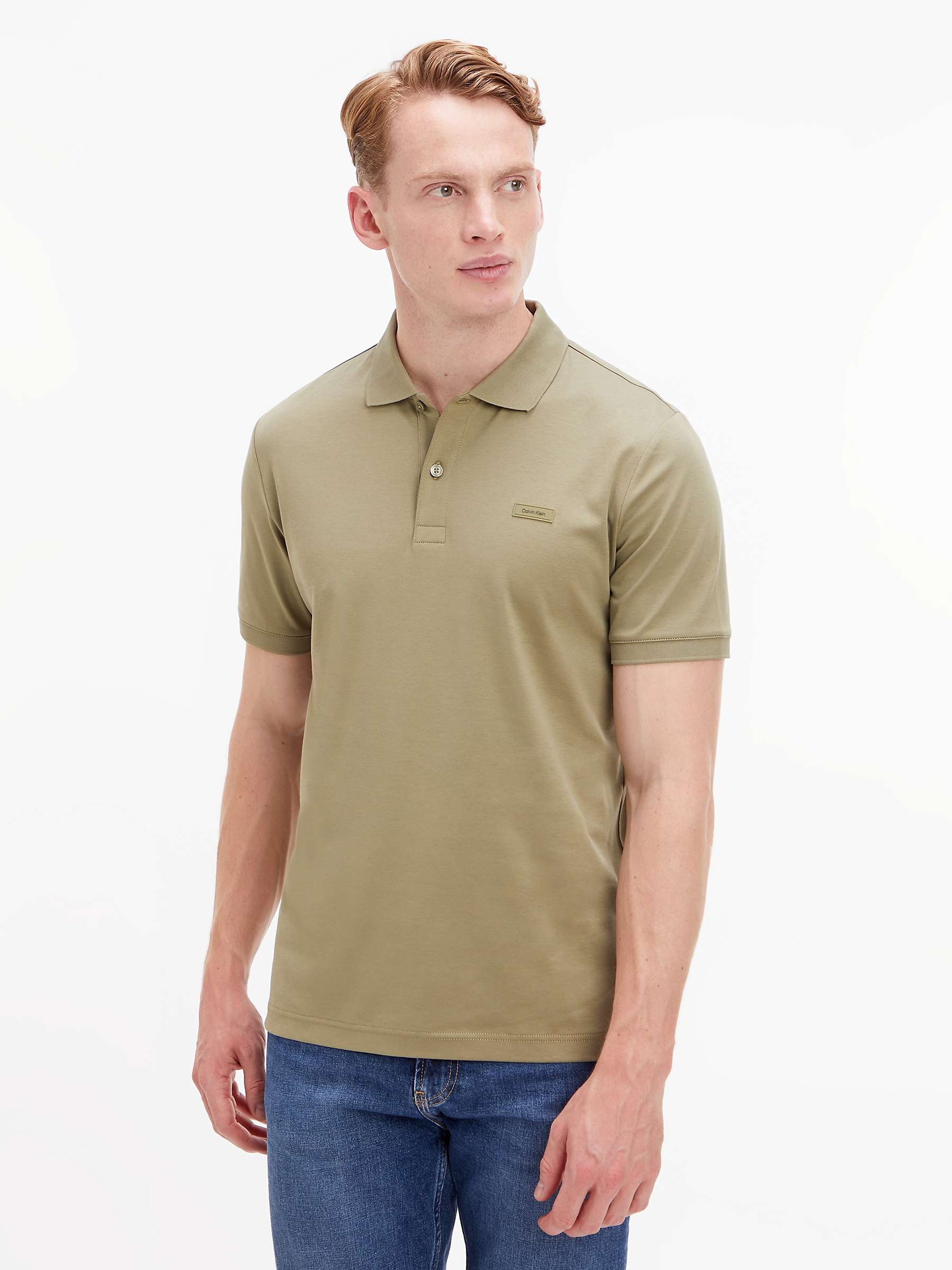 Calvin Klein Little Boys 2T-7 Short Sleeve Herringbone Jersey Polo Shirt  and Twill Shorts Set