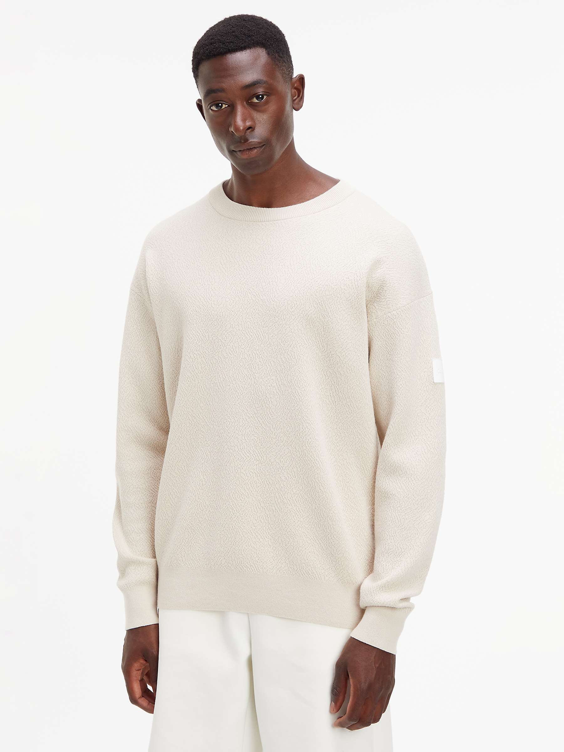 Buy Calvin Klein Comfort Cotton Blend Jumper Online at johnlewis.com